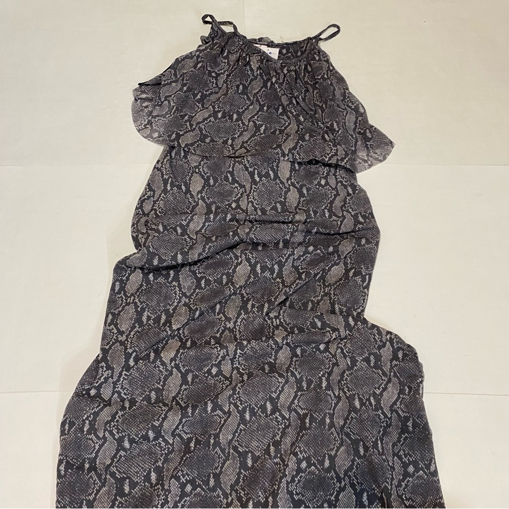 NWT! Sweet Pea Gray Snake Print Dress